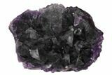 Purple Octahedral Fluorite Crystal Cluster - Fluorescent! #149674-1